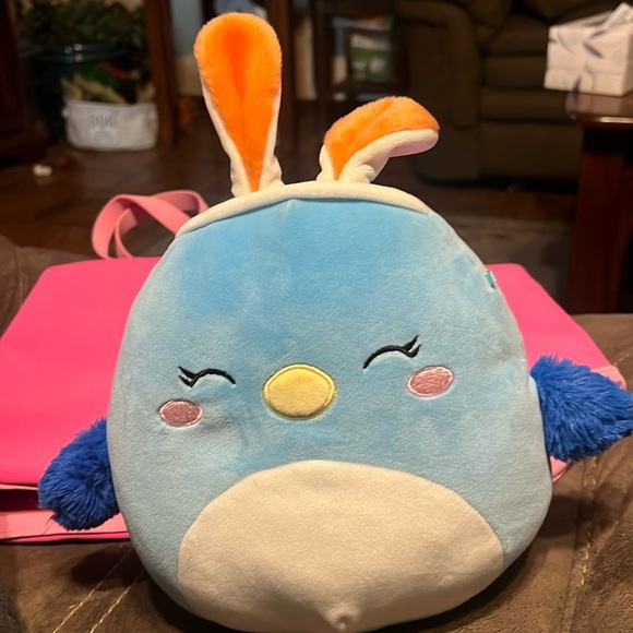 Squishmallows Other - Squishmallows Bebe the Blue Bird w/ Bunny Ears 8in Plush Limited Easter Edition